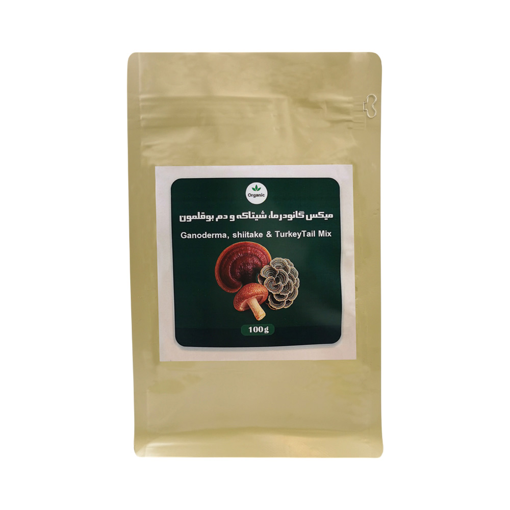 میکس قارچ های گانودرما ، شیتاکه و دم بوقلمون